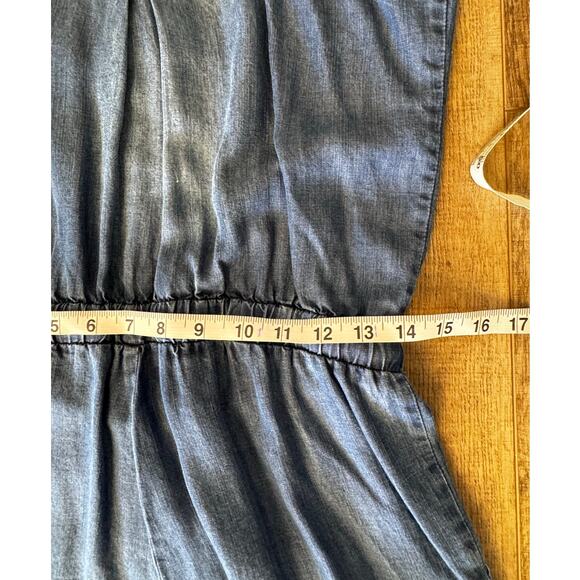 Lovestitch Women's One-Piece Denim Jumpsuit Size Small Romper Tank Top - Picture 9 of 11